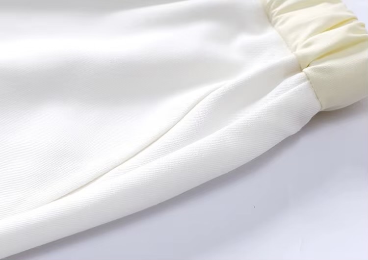 Women&rsquo;s woman womens petite-, tall-, size Classic Spring Summer holiday vacation getaway U Are Original Design Hand Shake Plum Blossom Light Color Half maxi skirt with Belt Straight Cut Front Split High rise Waist Long Skirts in white with yellow accent