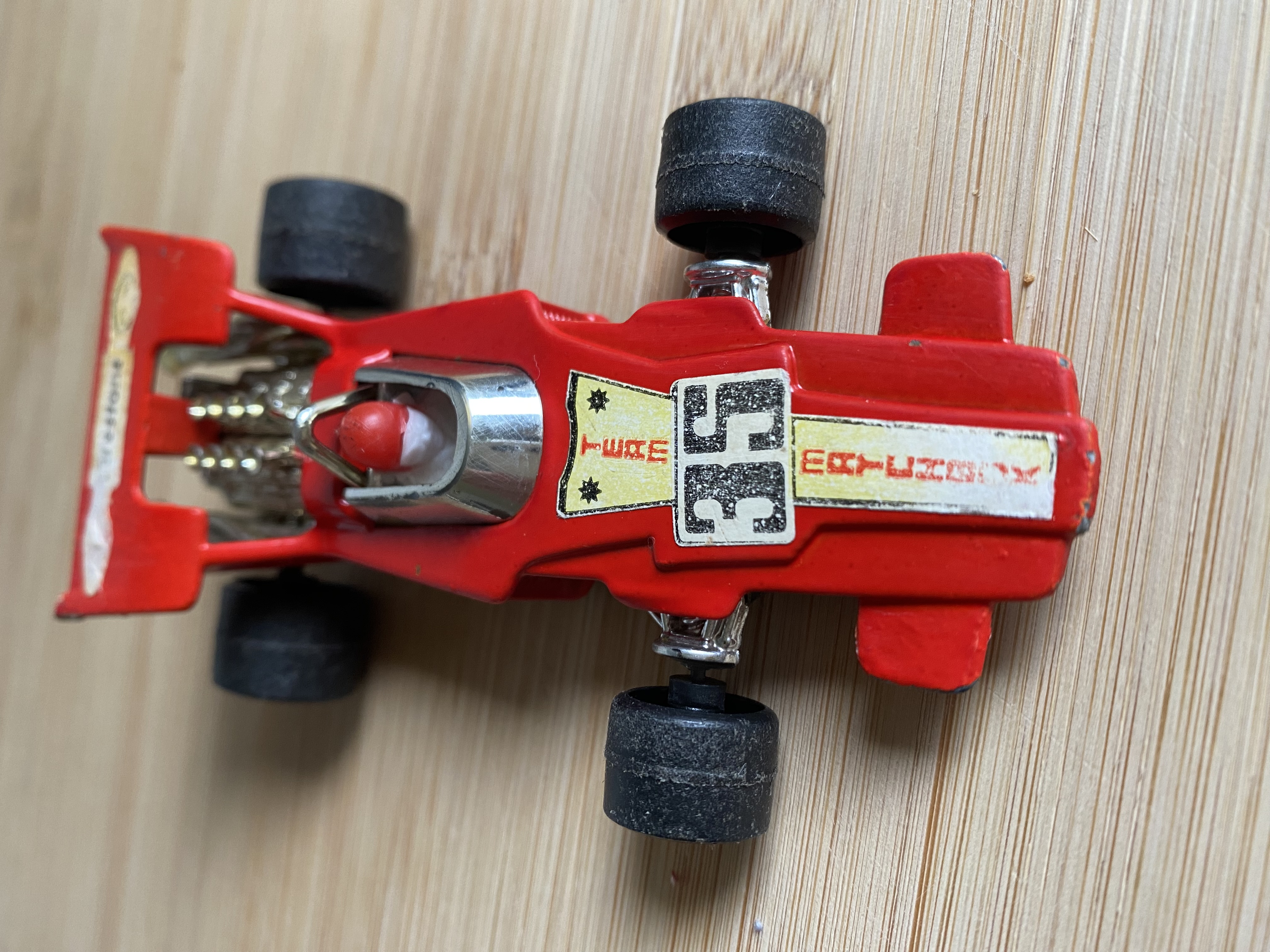 Formula One Racing Car Team #35 by Matchbox Vintage Original 1971 Makers Made in England Collectors Antique Classic Red Firestone Toys Cars Speedkings LESNEY PRODUCTS &.Co Limited Trending British collection Edition