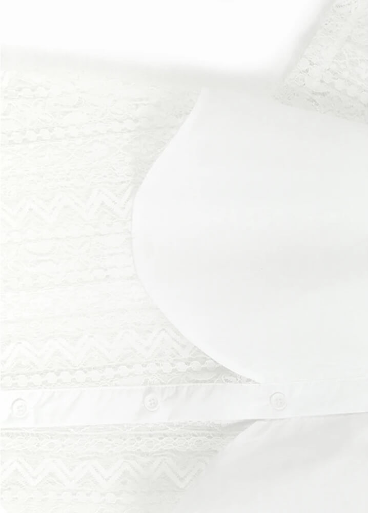 Women’s woman womens hollow out lace perspective big size lapel turn-down collar button-up short sleeves Fashion Tide Spring Summer holiday getaway vacation Midi Shirt Dress dresses in white