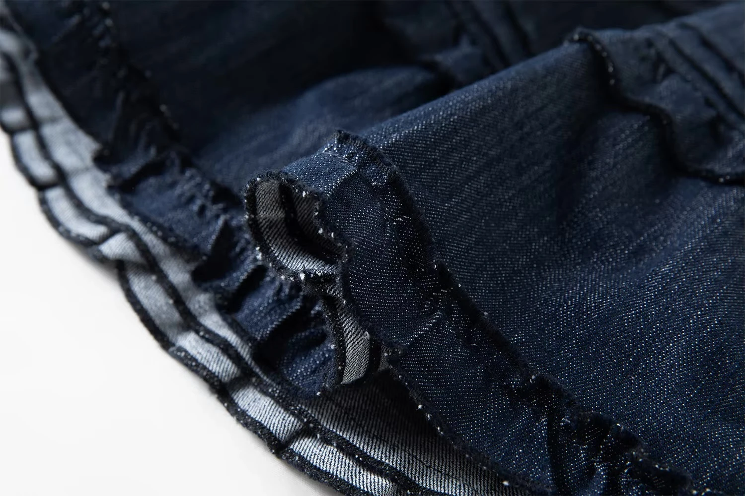Women’s woman womens petite-, tall-, plus-, size Casual Summer holiday vacation getaway evening party wear indie style loose classic Vintage vintage style Female ruffle pleats high rise waist zip-up close empire waistline irregular trim hem patchwork pleated mini skirt Fashion skirts in dark blue