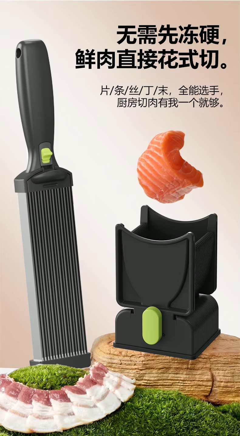 Stainless Steel Meat Cutter   Household multifunction fast meat slicers, shredders, dicers, Vegetable salmon fish cutting Dice meats high quality kitchen cutters gadgets in black white