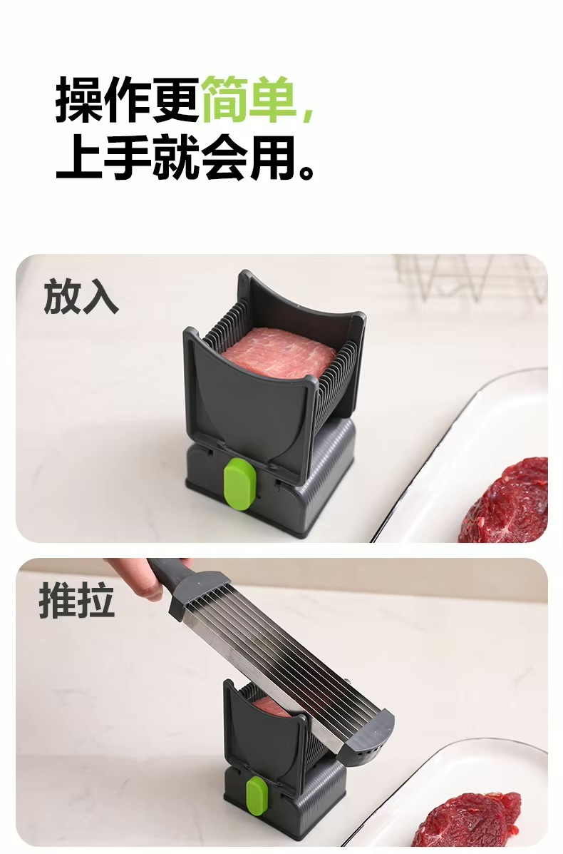 Stainless Steel Meat Cutter   Household multifunction fast meat slicers, shredders, dicers, Vegetable salmon fish cutting Dice meats high quality kitchen cutters gadgets in black white