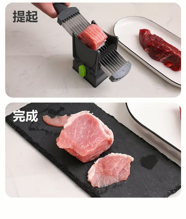 Stainless Steel Meat Cutter   Household multifunction fast meat slicers, shredders, dicers, Vegetable salmon fish cutting Dice meats high quality kitchen cutters gadgets in black white