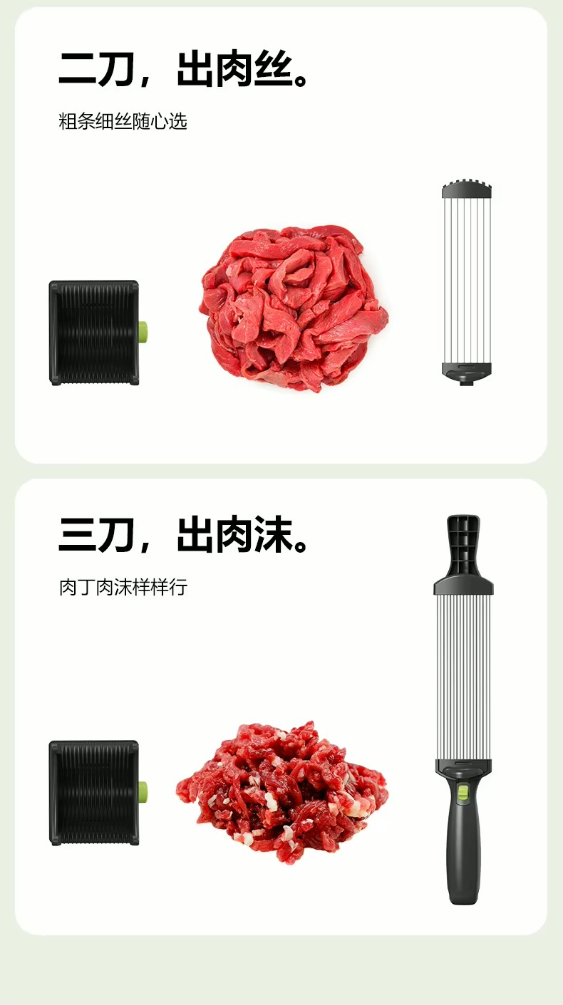 Stainless Steel Meat Cutter   Household multifunction fast meat slicers, shredders, dicers, Vegetable salmon fish cutting Dice meats high quality kitchen cutters gadgets in black white