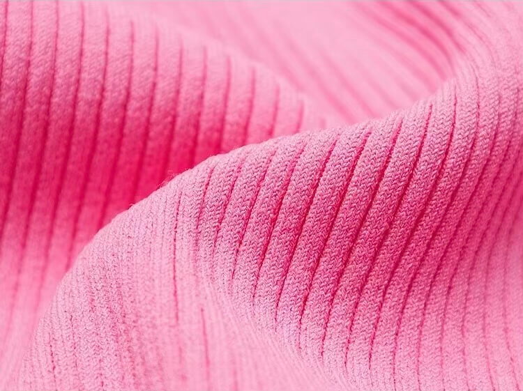 Rib Knit spliced Top  Women’s slim fit knitted vest and shirt two piece set Tops for woman in pink Metal buckle Street Sle long sleeves round Neck Womens petite-, tall-, plus-, size ribbed Spring Summer Fall Autumn Wear fashion