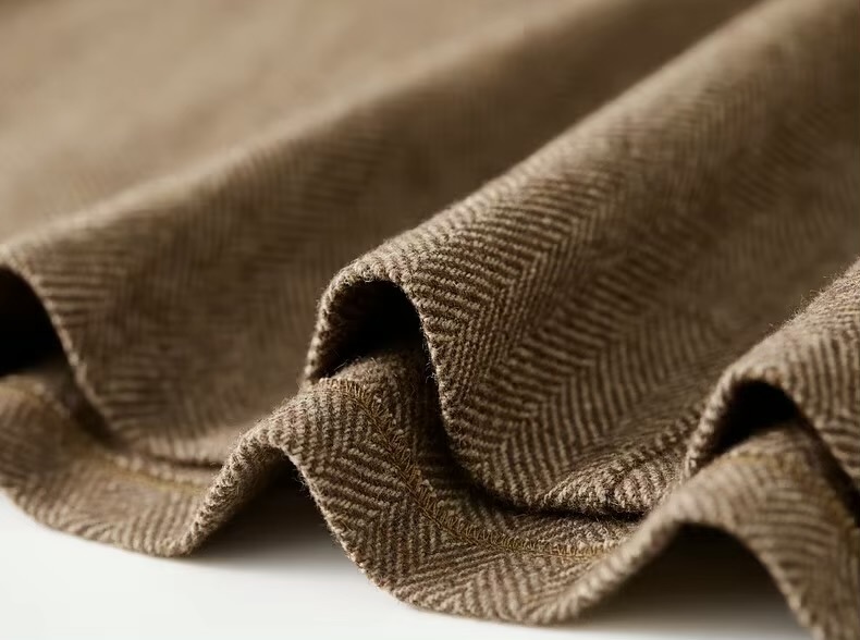 Wool Blend Skirt    Women’s warm elegant classic high rise elastic back band waist basic woolen blend plus size mid-calf midi skirts for woman in brown Vintage Fall Autumn Winter office lady wfh workwear Fashion  #144Q57245