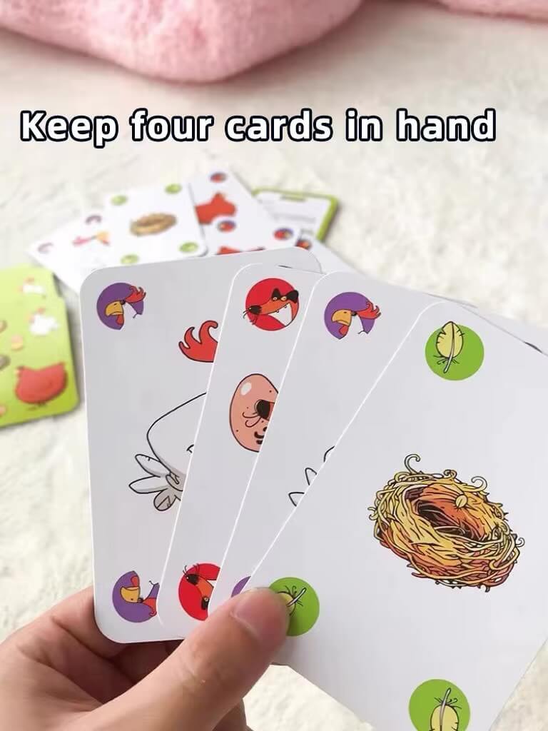 Chicken Chiu Chiu Board Game Grow Up Kids Without Children Hot 5-8 Years Old Casual Party Card Games Intellectual Children Educational Toys Gift