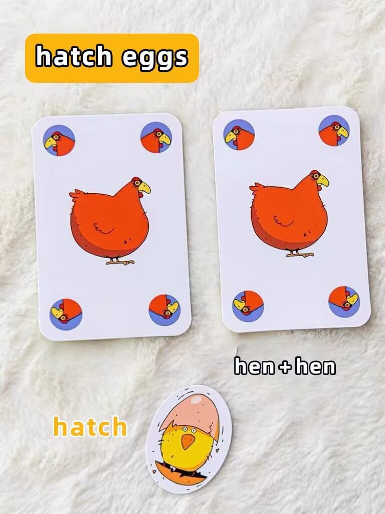 Chicken Chiu Chiu Board Game Grow Up Kids Without Children Hot 5-8 Years Old Casual Party Card Games Intellectual Children Educational Toys Gift
