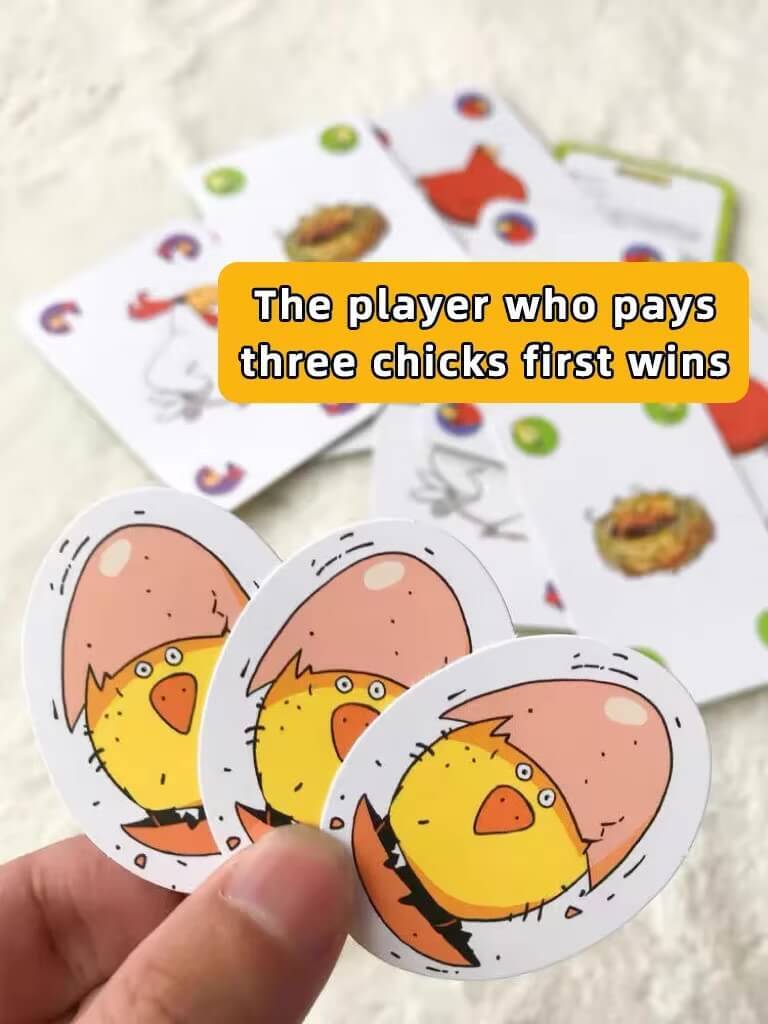 Chicken Chiu Chiu Board Game Grow Up Kids Without Children Hot 5-8 Years Old Casual Party Card Games Intellectual Children Educational Toys Gift