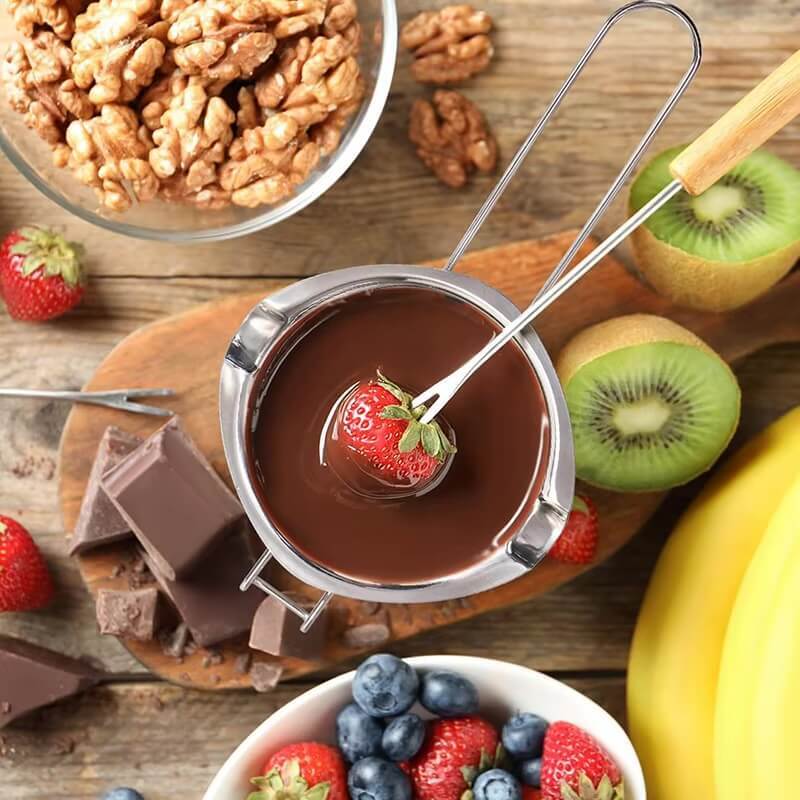 Stainless Steel Wax Melting Pot Double Boiler Pot for Melting Chocolate Candy and Candle Chocolate Warmer Melting Bowl Bakeware 400ml, 600ml