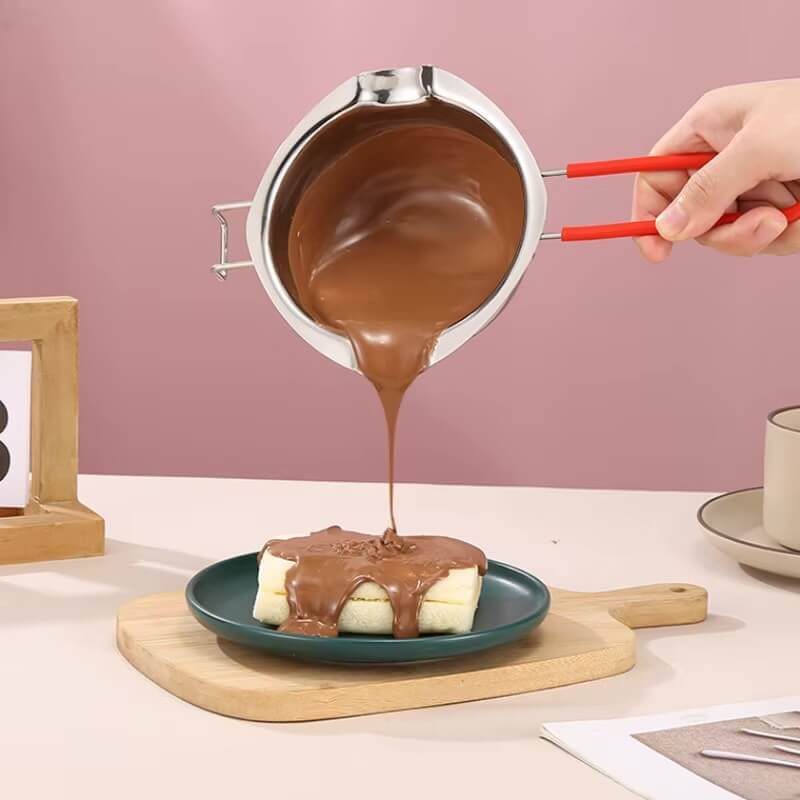 Stainless Steel Wax Melting Pot Double Boiler Pot for Melting Chocolate Candy and Candle Chocolate Warmer Melting Bowl Bakeware 400ml, 600ml