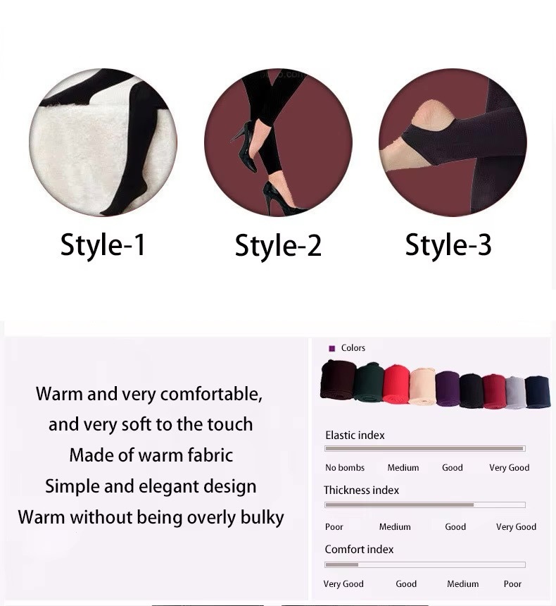 High-Rise WinterWarm Leggings    Women’s high rise waist slim thermal Pants for Woman casual stretchy solid pantyhose Warm thin fleece Leggins Female Fall Autumn Winter womens clothing in Black, Gray, Green, Skin Beige, Burgundy, Coffee, Navy, Purple
