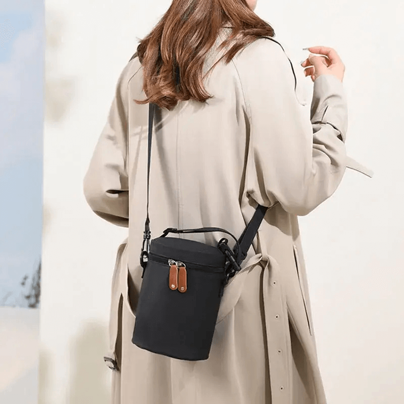 Baby Bottle Bag Bottle Maternity Nursing Warmer Babys Aluminum Mold Insulation Outing Stroller Hanging shoulder carry Bags For babies Feeding Storage Cups Drinks in black