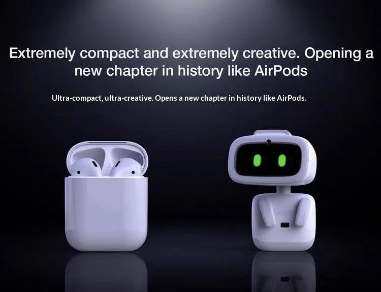 Living AI Smart Robot Companion Robots Social Emotional Interaction Facial Identification Wireless Indoor Intelligence Gifts in white