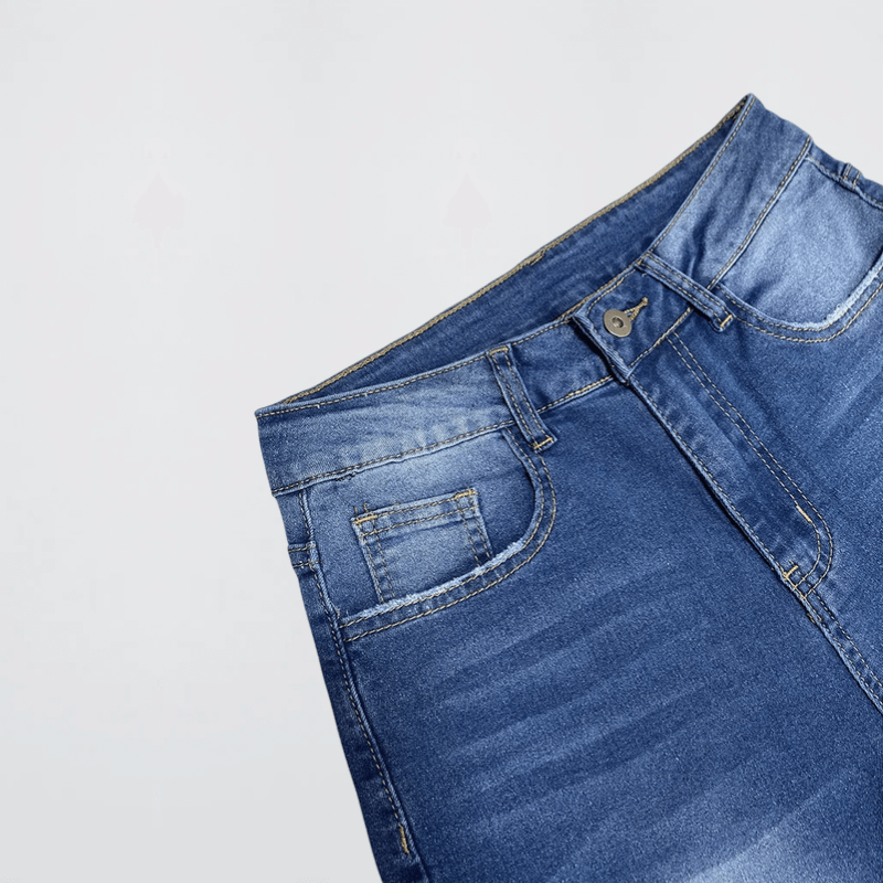 Women's woman womens  petite-, tall-, plus-, size Spring Summer Fall Autumn European and the United States American Fashion High-rise Waisted Leg Rolled Straight fit Casual Wide-Legged zipper button fly five 5 pockets close Pants distressed fit denim Jeans in blue