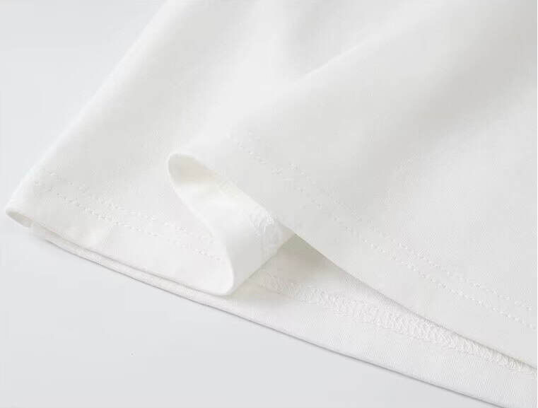 Women&rsquo;s woman womens petite-, tall-, plus-, size Long Sleeves crewneck round O-Neck Graphic Spring Summer Autumn holiday vacation getaway Cute Pony Embroidered Top Basic Tee Casual T-shirts Clothes in white, with multi rainbow accent