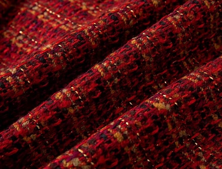 Women&rsquo;s woman womens petite-, tall-, plus-, size Long Sleeves Fashion Short cropped Tweed Jacket Spring Summer Autumn Parisian French look Elegant Chick Long Sleeve Outerwear Ladies Short Coats Clothing Clothes in wild vivid red