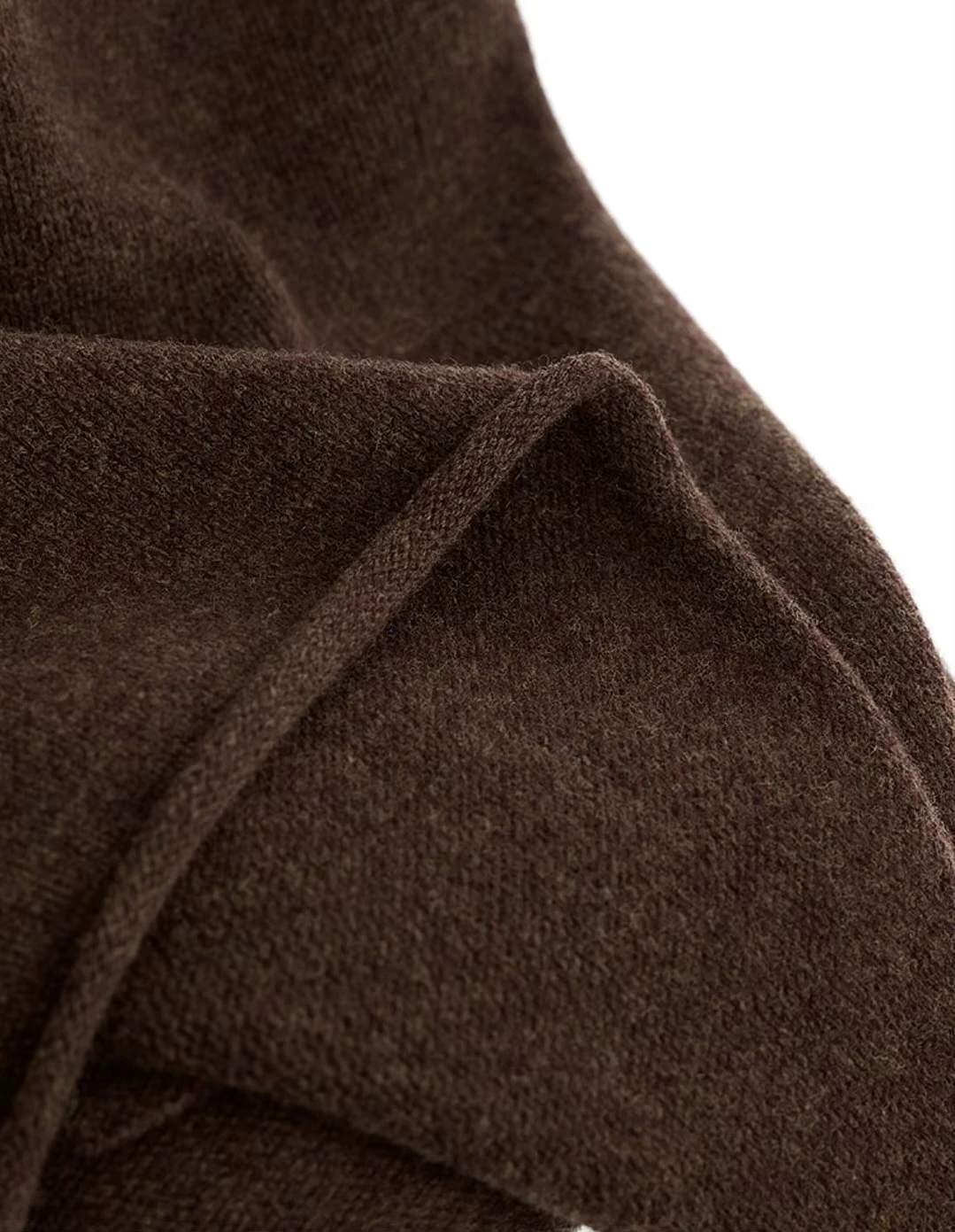 Women&rsquo;s woman womens petite-, tall-, plus-, size Light Luxury High-quality Elegant evening party club wfh office commute work wear sleeveless  V-Neck patch pockets single horn button-up 100% pure wool cardigan Vest Woolen Fashion workwear sweater cardigans Vests in coffee Brown