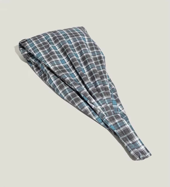 Men's Women’s Unisex Jacquard blue plaid one-shoulder messenger bag for man woman in plaid checkered blue, green brown Genflex travel fashion casual bag large-capacity travel sports Gender neutral storage Saddle bags 