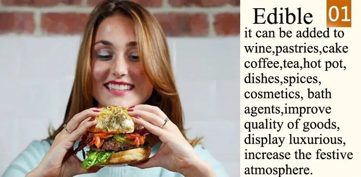 Crafts 24k real Gold Leaf Sheets 10 sheet pack 10 sheets 8 X 8cm 99.99% pure Real gold leaf foil sheet For face Beauty, figurines, food