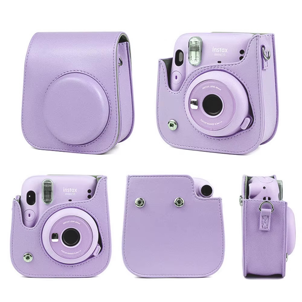 Original Fujifilm Instax Mini 11 Instant Camera Kit with 40 sheets mini film paper camera shoulder strap bag Party vacation getaway holiday accessories bundle kits in Lilac Purple, Blush Pink, Sky Blue, White, Black