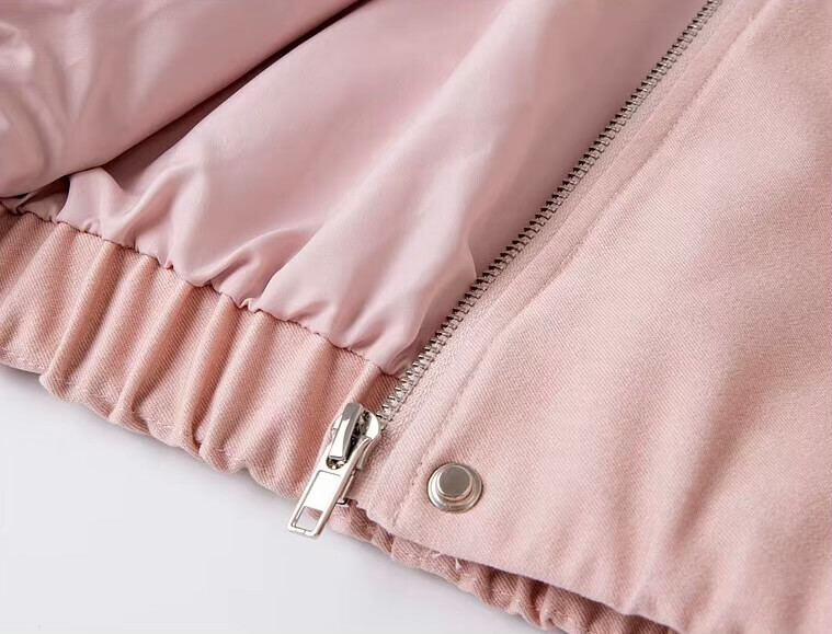 Women&rsquo;s woman womens petite-, tall-, plus-, size rose Pink Short Jacket Spring Summer Fall French look Style vacation holiday getaway Removable Turn-down lolita Lace Collar Zip Up Short Coats Ladies Outerwear jackets in pink with cream