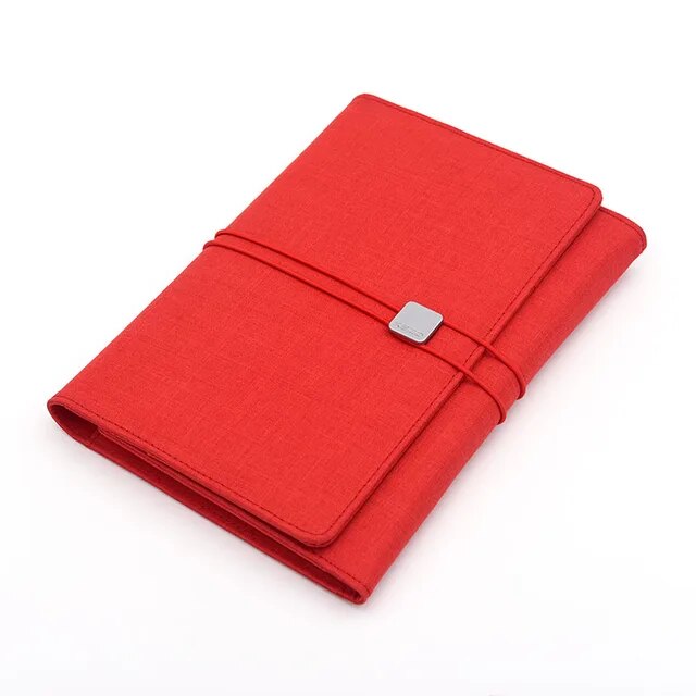 Waterproof Business Organizer Set red  High quality Conference Gifts A5 Notebook Multifunctional Office Supplies Meeting Organizer