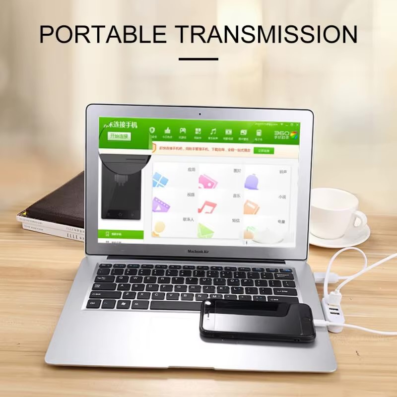 3-Port Multi-USB Hub 5V Splitter  One for Three charger extension cable external extension cables USB3.0 splitters hubs in 30cm and 120cm cable size short long lengths