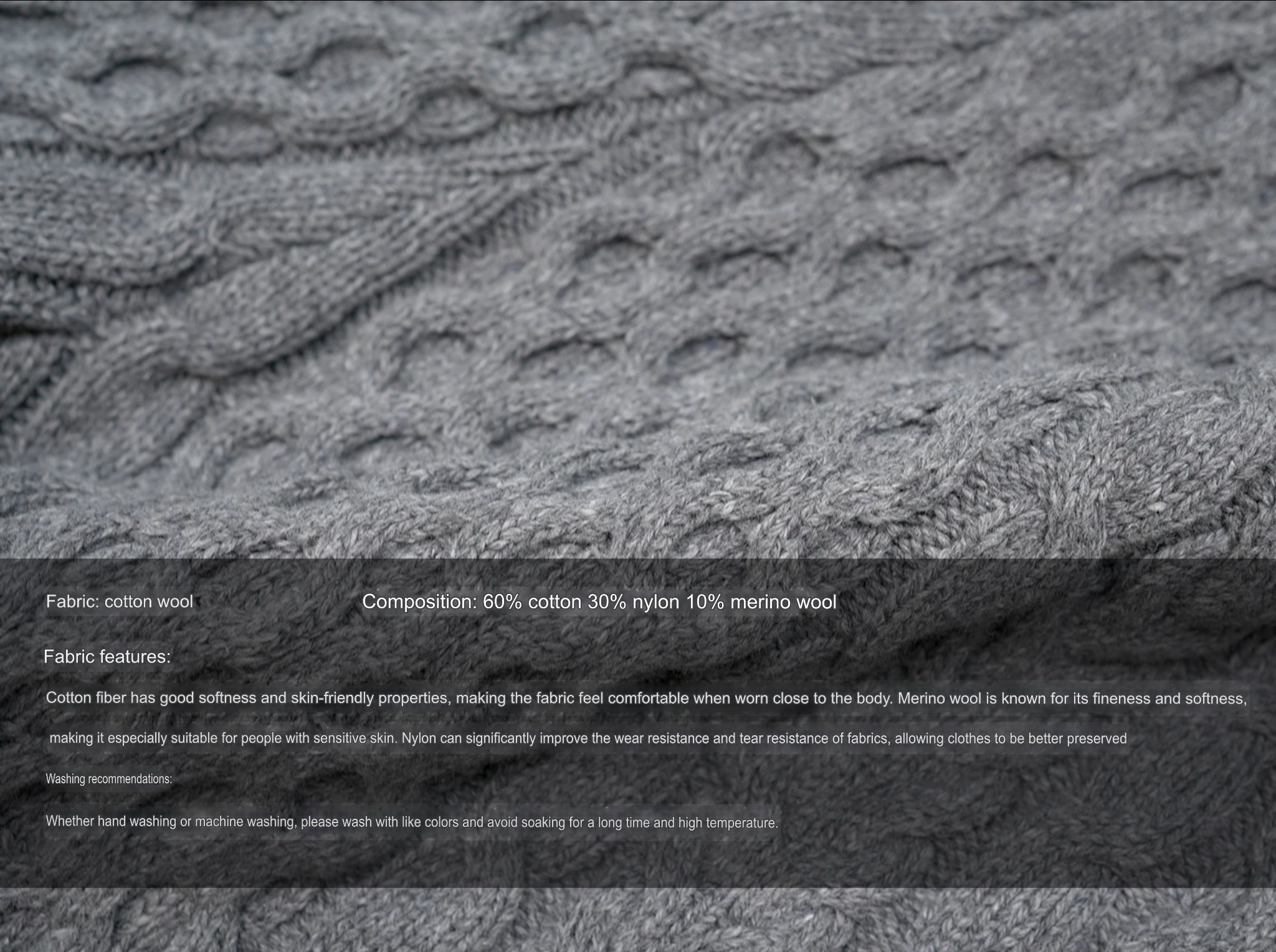 Cable-Knit Shorts     Women’s fall autumn winter retro Merino wool shorts for woman in Gray Women’s cotton-blend mid rise waist cable knit stitch woolen short pants in grey #244833
