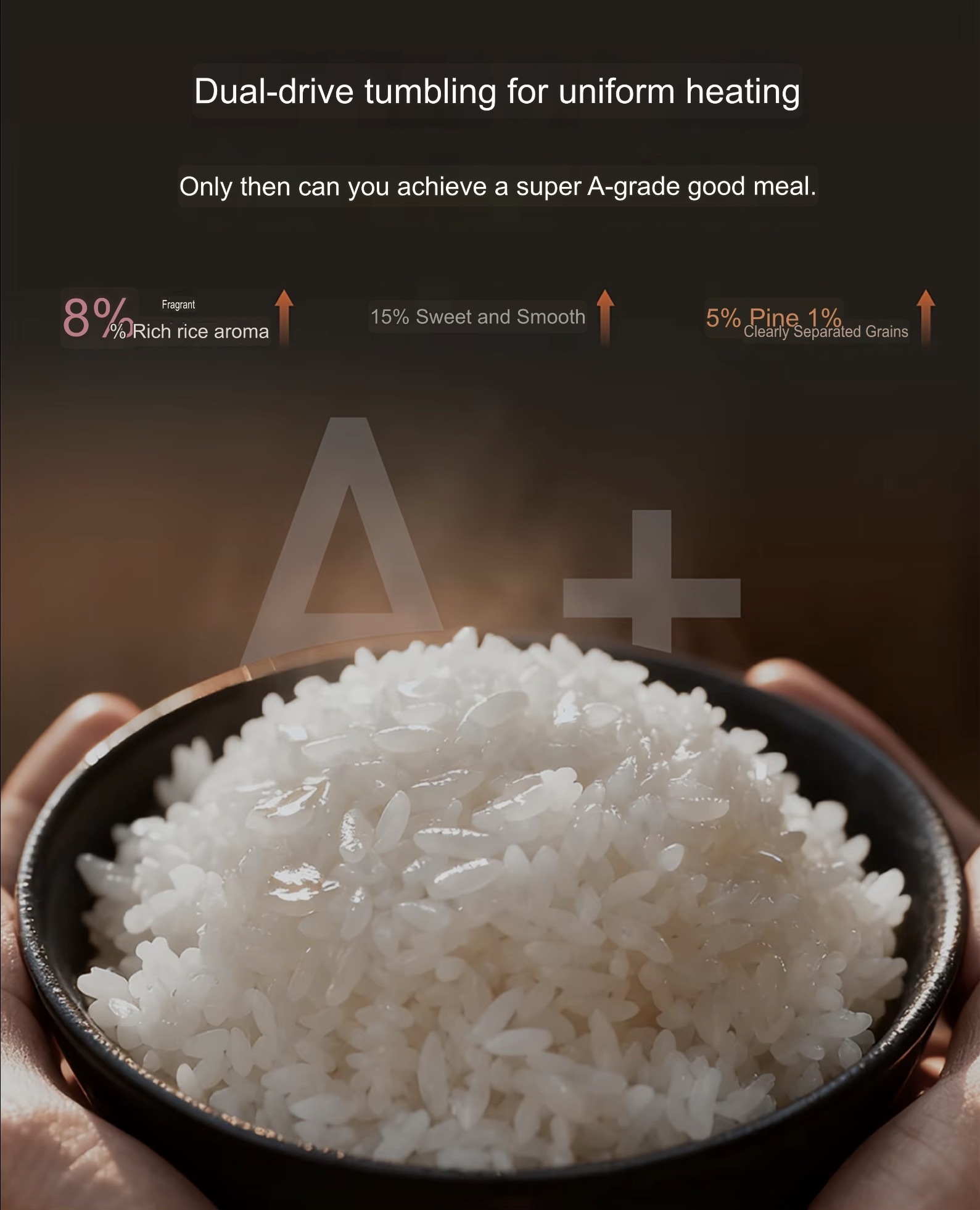 Office home kitchen 4L IH Dual-Drive Titanium Zero Coating Rice Cooker 316L Stainless Steel Low Sugar Even Heating Rice cookers Makers appliances in silver