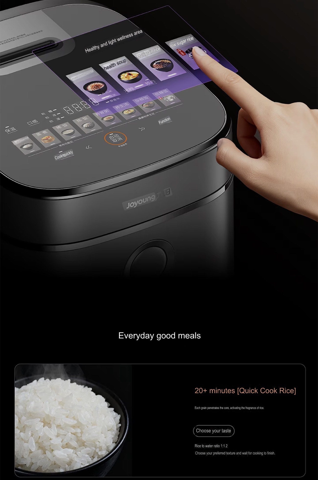 Office home kitchen 4L IH Dual-Drive Titanium Zero Coating Rice Cooker 316L Stainless Steel Low Sugar Even Heating Rice cookers Makers appliances in silver