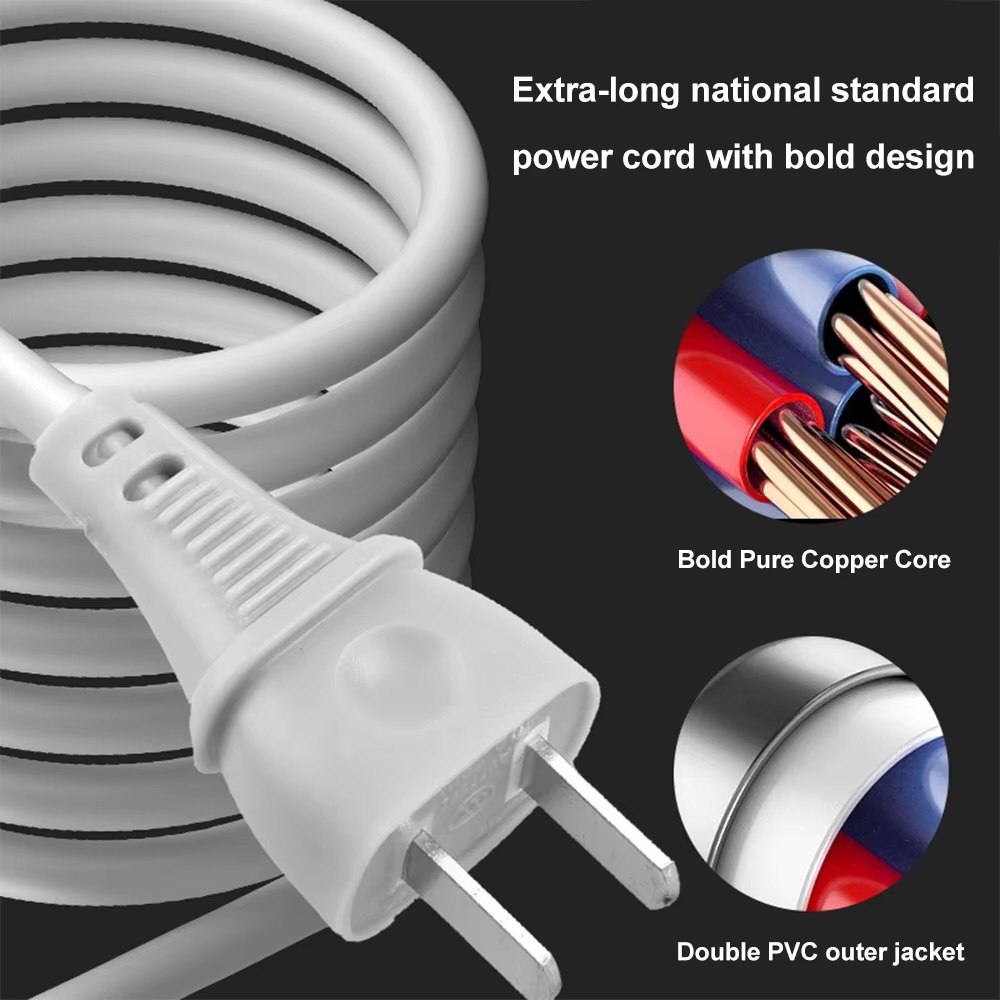 Bathroom beauty and skincare 2400W Powerful Negative Ion Hair Dryer High Speed Hairdryer Thermo-Control Fast Dry Home Blow Dryer Hair Care Salon Styling Tools accessories 2400W in Gray grey