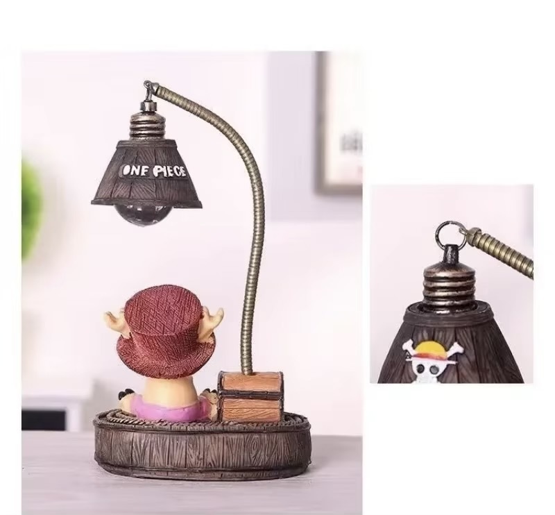 One Piece Luffy Chopper 3D LED Night Light, Anime Desktop Lamp for Study Office Home Decor - Cool Birthday Christmas Gift for Fans Men Women gifting ideas 