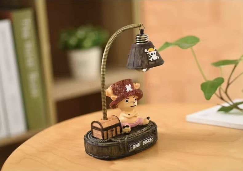 Japanese One Piece Luffy Chopper 3D LED Night Light, Anime Desktop Lamp for Study Office Home Decor - Cool Birthday Christmas Gift for Fans Men Women gifting ideas