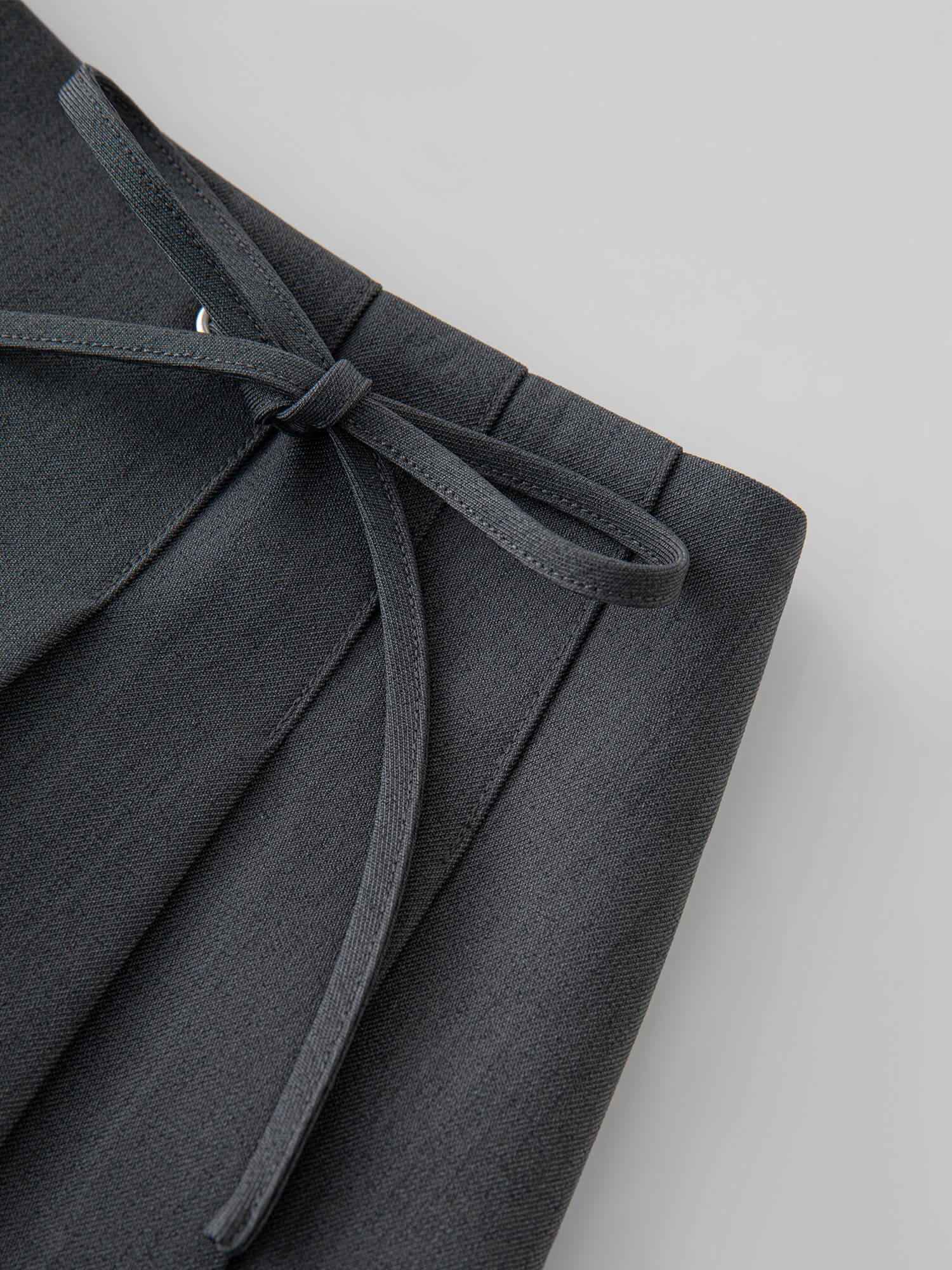 Women’s Minimalism Style Sweet Bow Tie A-line Pleated Short Skirt for Women Summer Short Grey Chic Skirts for Woman in Gray Womens mini skirt fashion #25FS12072