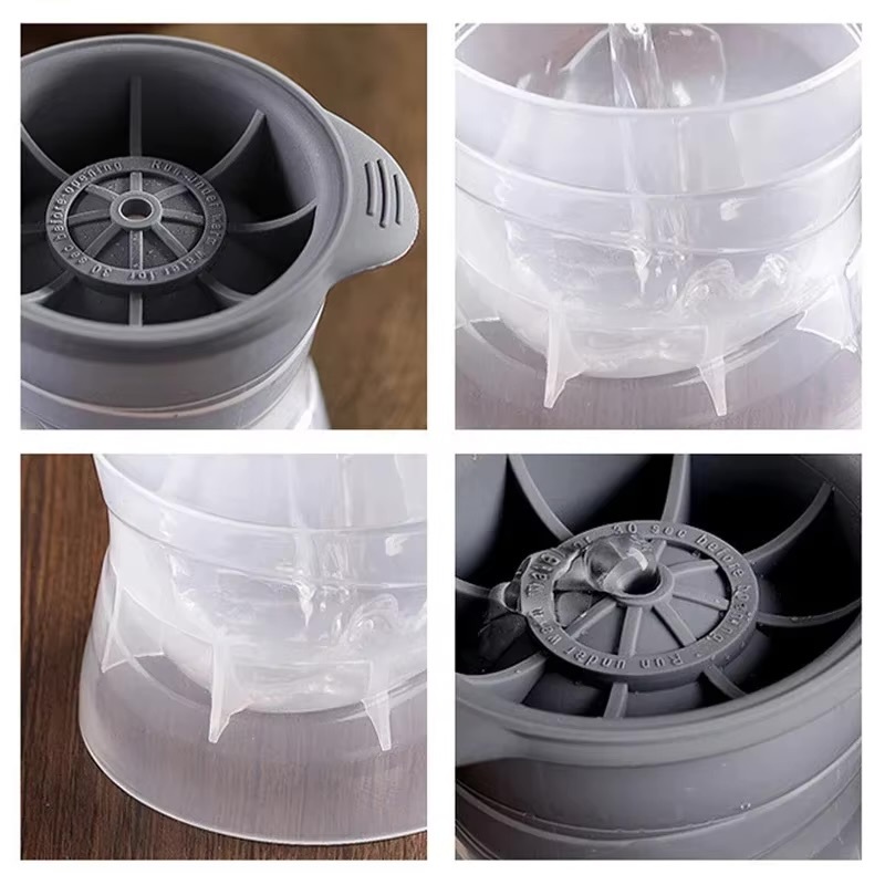 Sphere Ice Cube Maker 5cm    DIY ice cream ball round ice-molds makers Home and Bar Party Kitchen whiskey cocktail form cooler champagne drinkware accessories in Gray grey