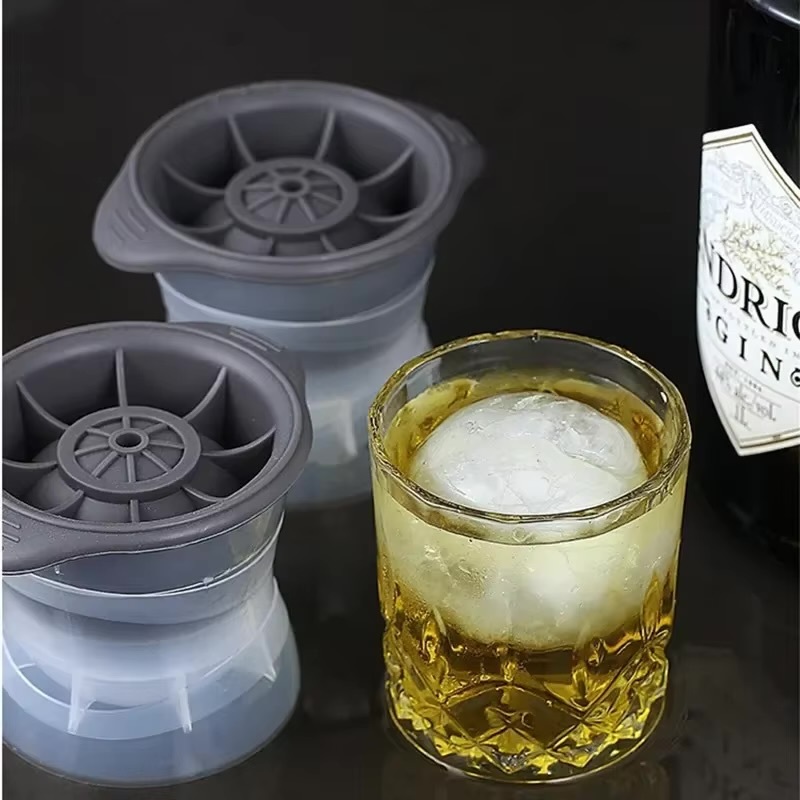 Sphere Ice Cube Maker 5cm    DIY ice cream ball round ice-molds makers Home and Bar Party Kitchen whiskey cocktail form cooler champagne drinkware accessories in Gray grey
