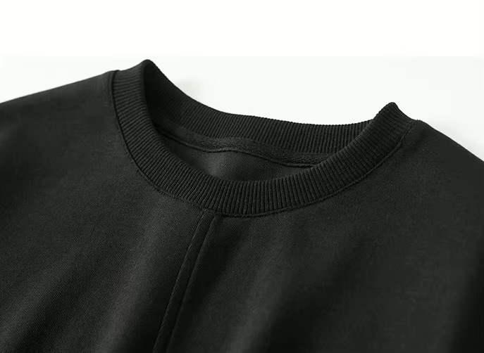 Crewneck Sweatshirt 2-in-1      Women’s contrast patchwork long sleeves Tops  for woman in black and white accents Spring round O-neck female pullover petite-  plus-, size womens crew neck oversized sweatshirts #141A53791