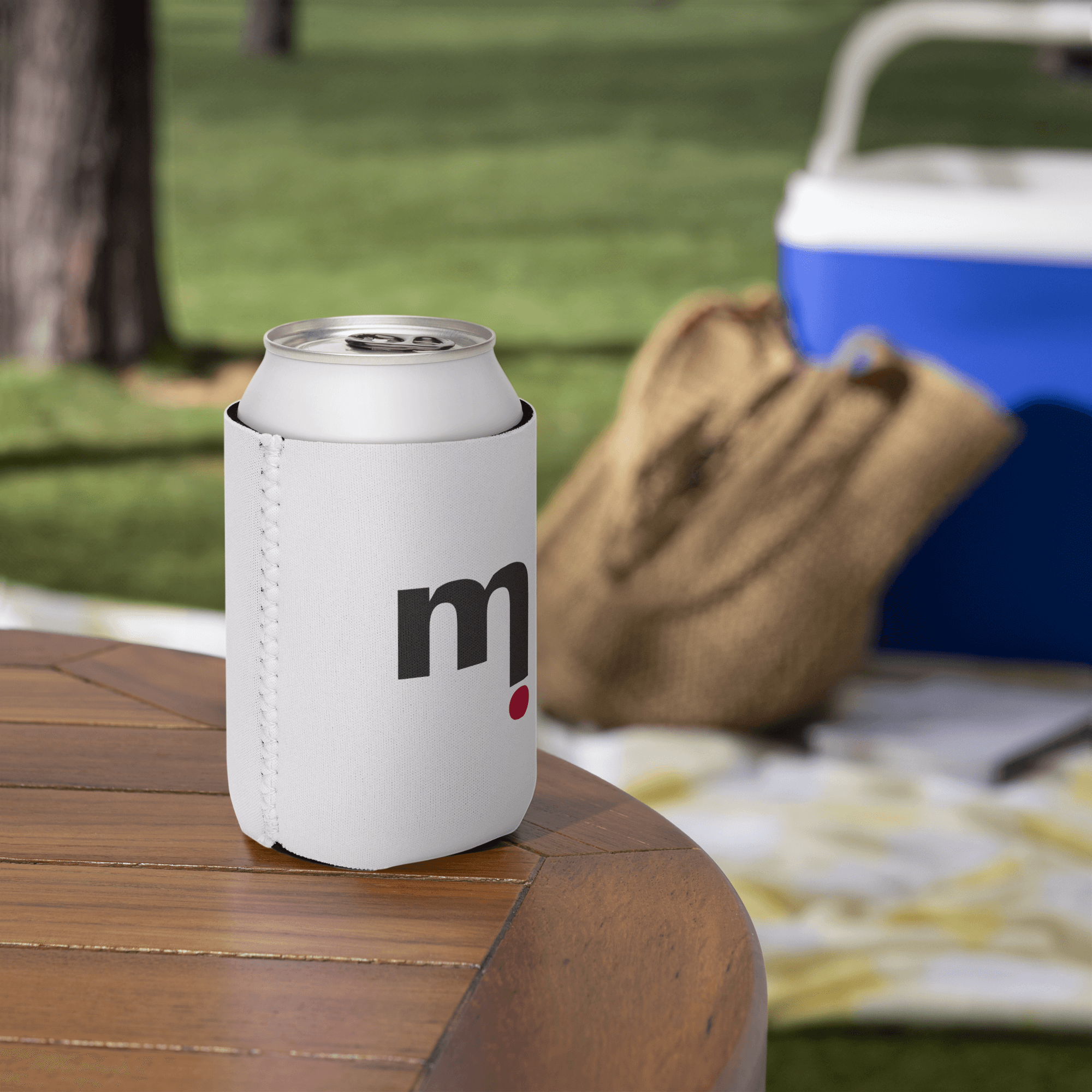 mi Spotify Playlist Can Cooler    miteigi Branded getaway vacation holiday outdoors camping sports gear pool beach summer drink cans coolers in white with in Slim 12 oz
