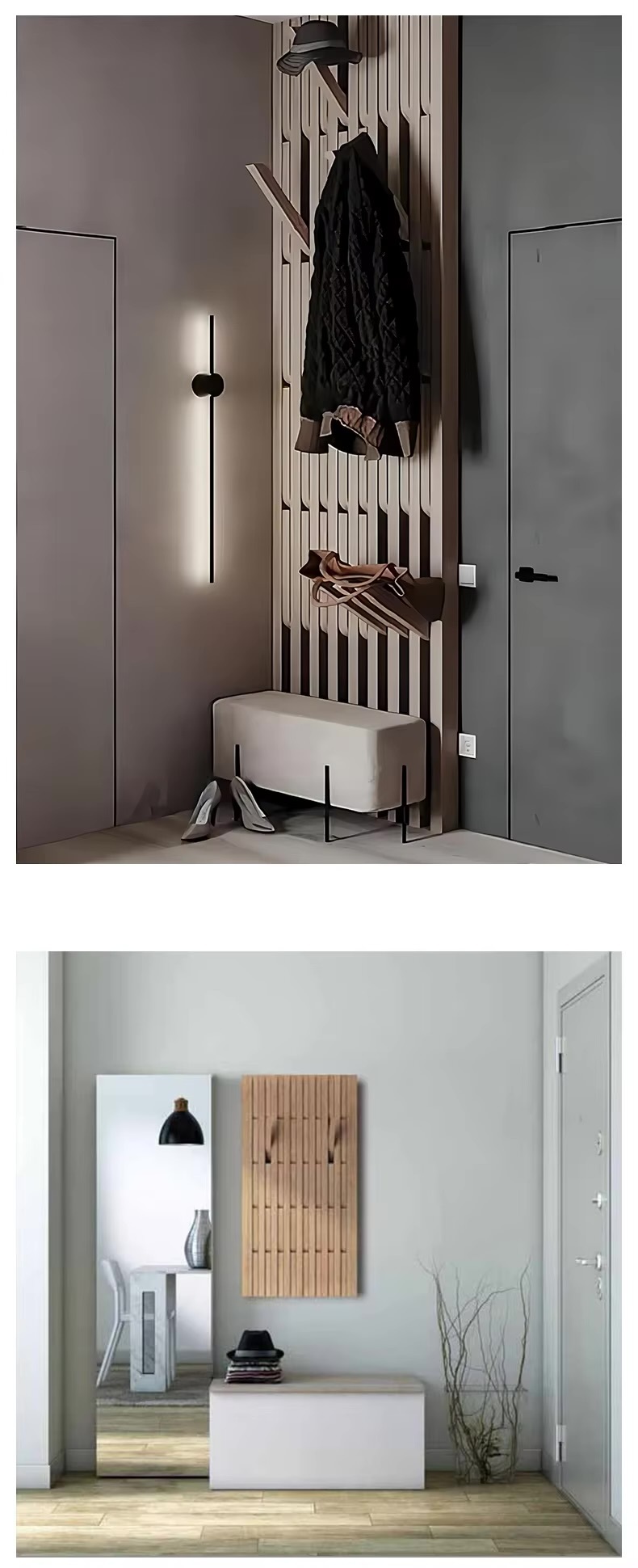 Coat Rack Wall Hanger    Multilayer creativity clothes wood racks hooks Entryway hallway entrance Living room bedroom bathroom sauna wooden coats hangers Closet home furniture