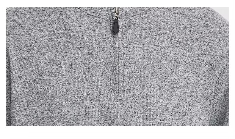 Men’s man mens petite-, tall-, plus-, size 260g Heavyweight Half Zip Fake Two-Piece Crew Neck round O-neck Henry Collar Spring Summer Fall Autumn Heather Grey Texture Soft Long Sleeve Casual Commute Fashion crewneck Top T-shirts in Gray grey with white