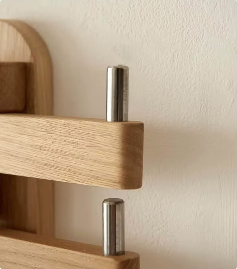 Room Coat Hanger     Solid Wooden Oak organizers for clothes Wall mounted hangers coat racks Entryway hallway bedroom dressing living rooms Gift in light wood