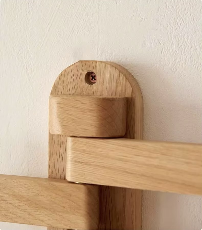 Room Coat Hanger     Solid Wooden Oak organizers for clothes Wall mounted hangers coat racks Entryway hallway bedroom dressing living rooms Gift in light wood