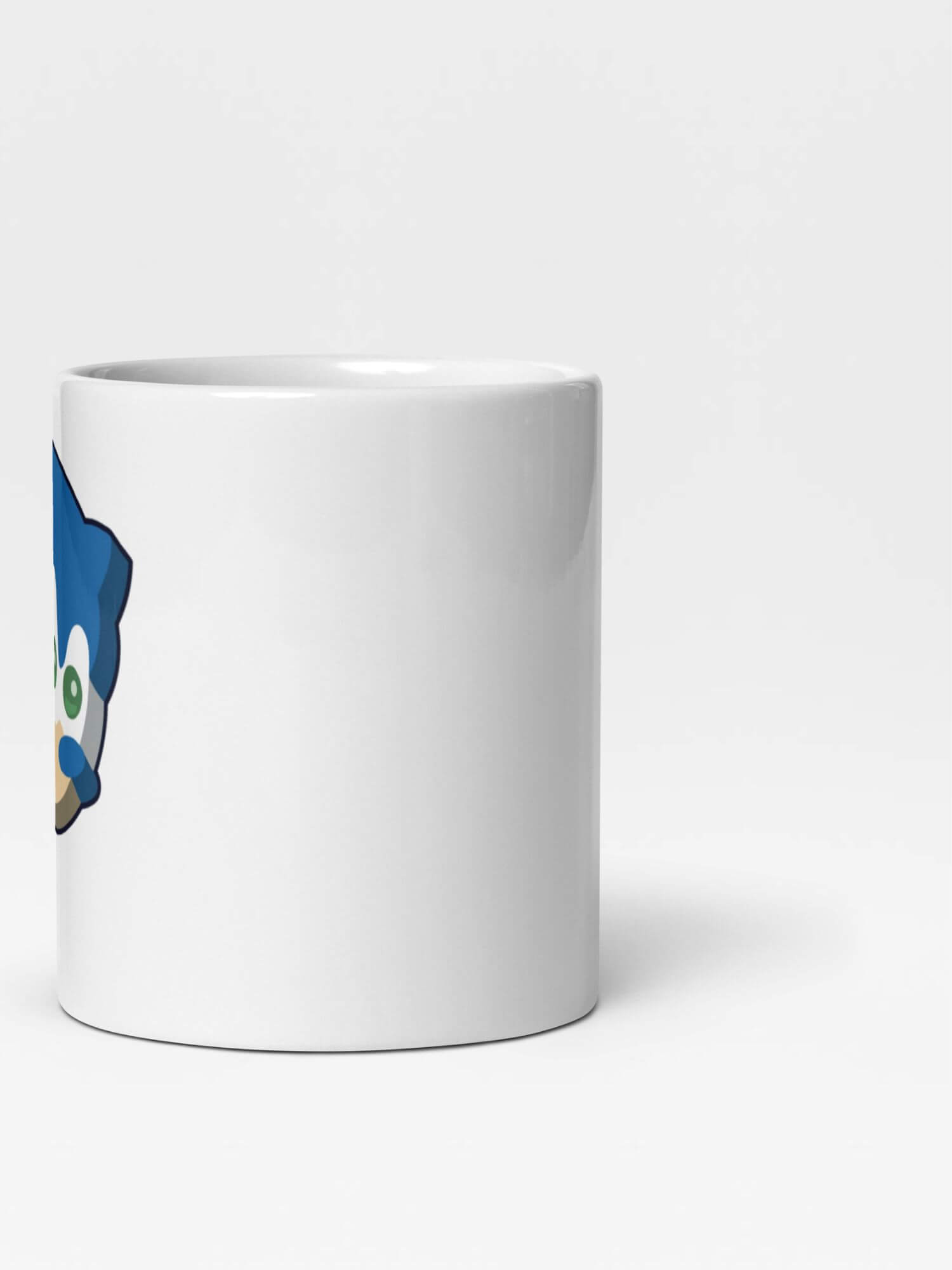 Glossy Sonic the Hedgehog Ice Cream Mug    Japan cartoon animal Roblox character drinks cup coffee, tea, juice, milk drinking cups miteigi branded product item tumblers ceramics in white with brown ink multicolor pattern Ceramic Anime Gifts girls boys gen z generation A Japanese manga hedgehogs characters souvenirs mugs