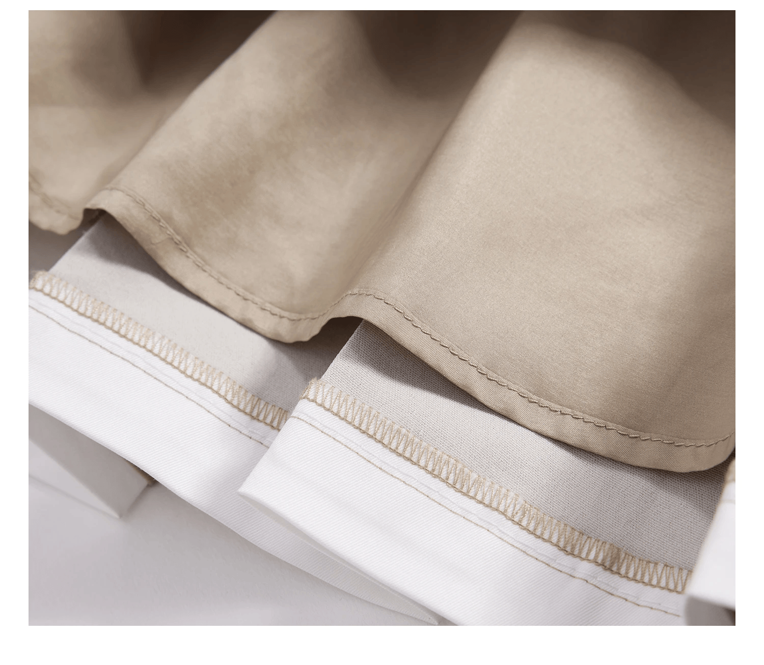 Women’s woman womens petite size Elegant pleated patchwork embroidered The Nile sleeveless round crew O-neck spaghetti straps pleats gauze skirt Commute friendly design midi A-line Dress Spring Summer season The LUX Collection crewneck dresses in khaki color