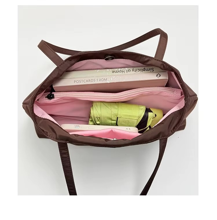 Women&rsquo;s woman womens Korean design Summer faux suede shoulder tote handbag hand bag with shoulder strap Vacation Beach Tote Party Wedding Evening Party Luxury Design bags in brown color
