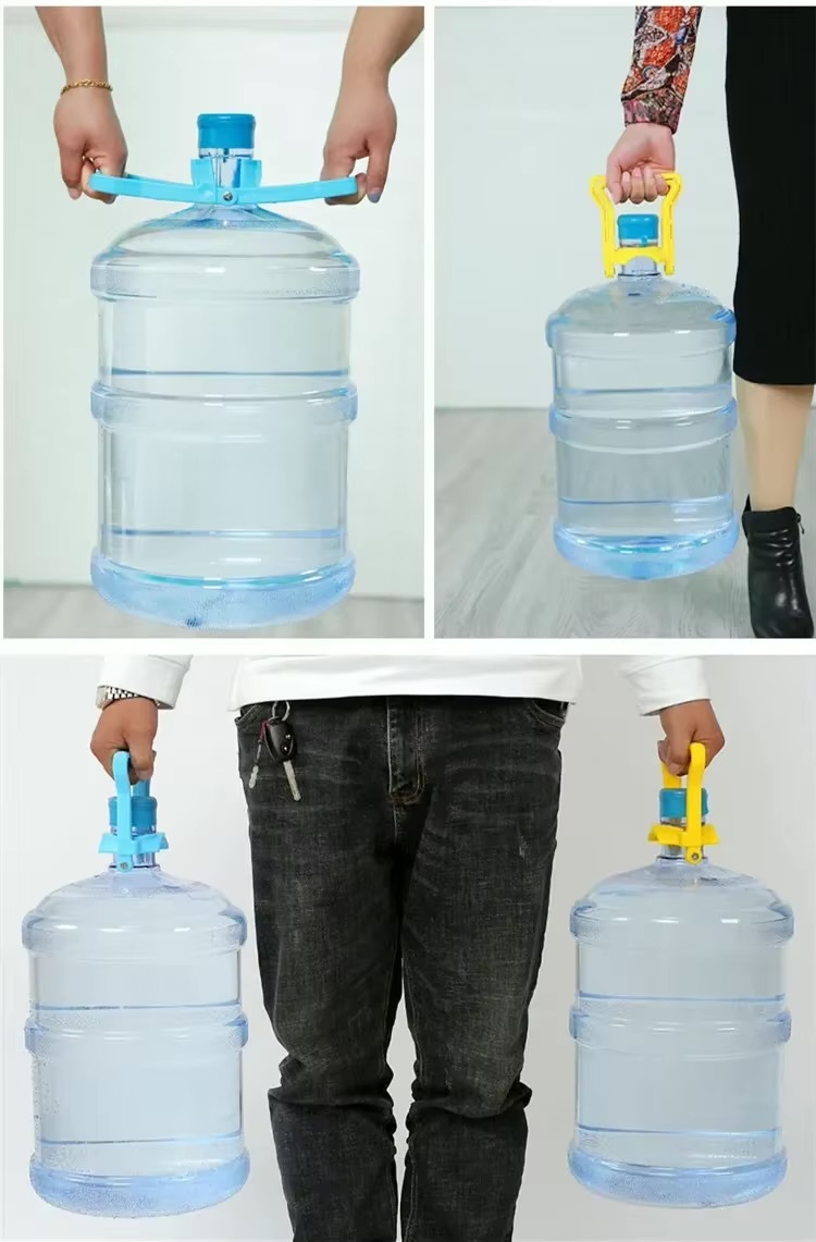 Portable Water Lift Bucket Handle   Anti-slip large buckets water handles thickening save worry and labor Household water lifting artifacts aids in blue, yellow