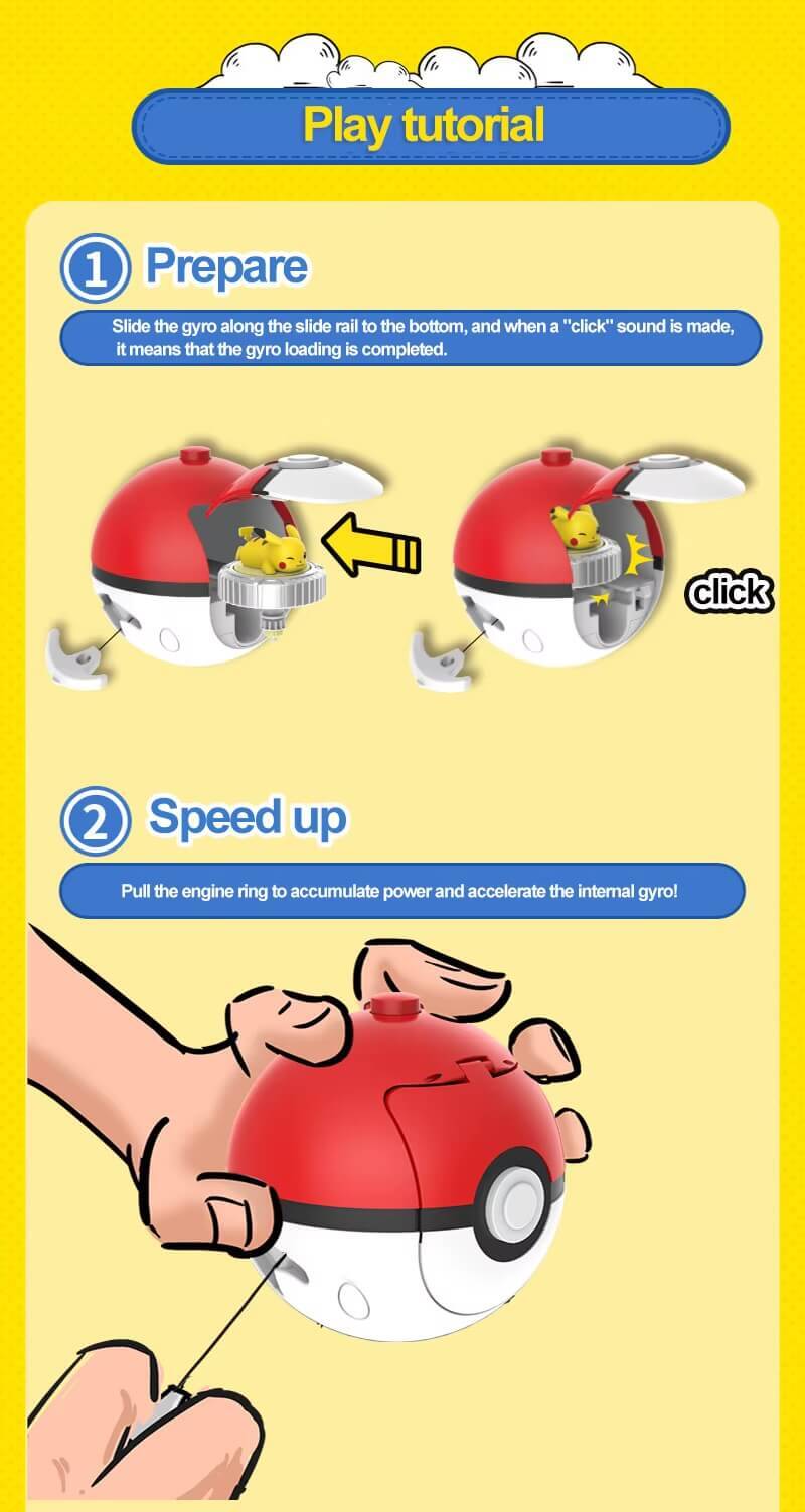 Original Pokemon Pikachu Spinning Top Arena Cartoon Anime Figure Pull Monster Elf Ball Go Battle Game Boy Girl Kids Child children’s Birthday Gift, Pikachu-, Eevee-, Mew-, Squirtle-, Charmander-, unboxed, boxed TAKARA TOMY toys