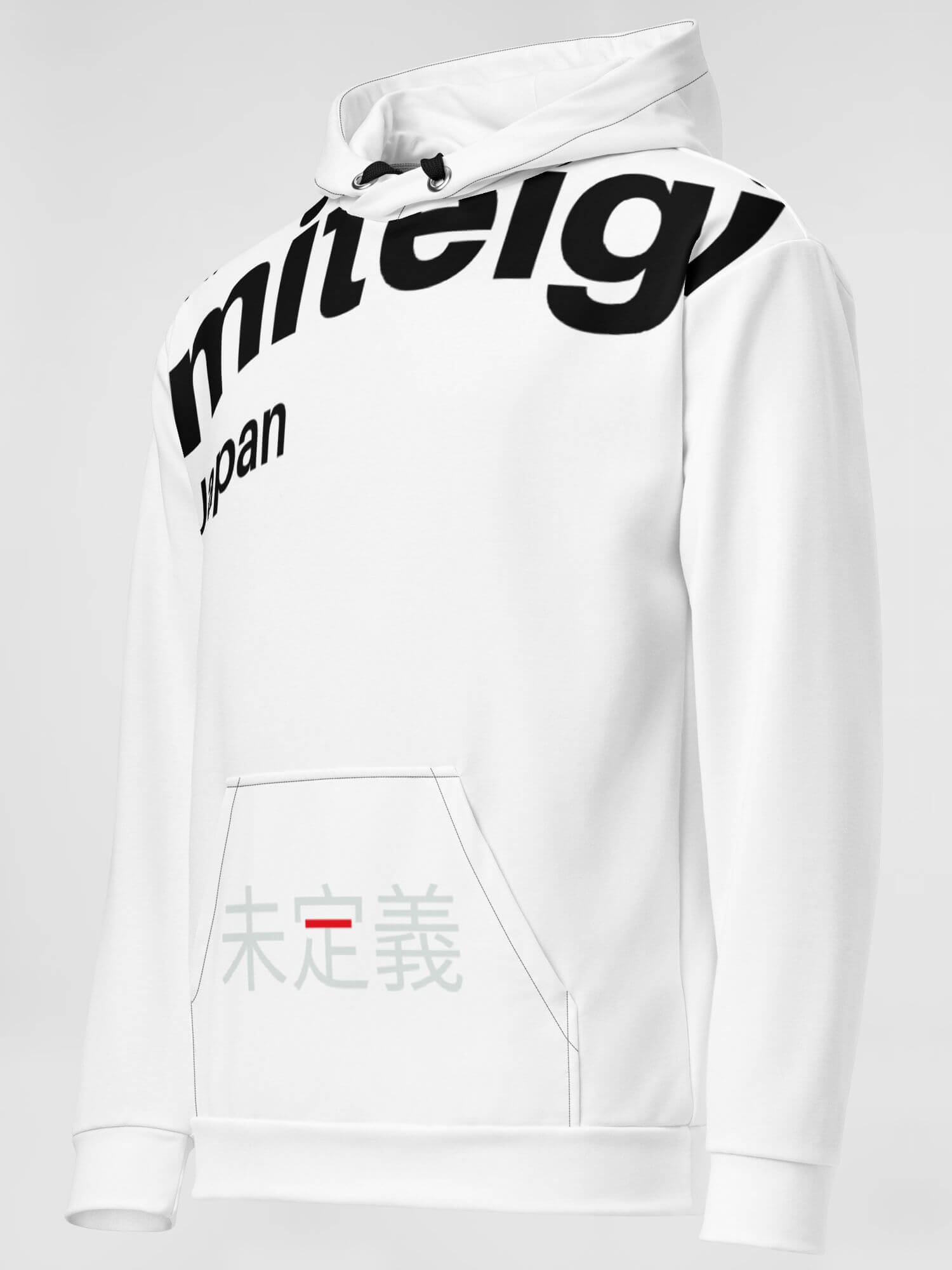 Y2k Hoodie miteigi Logo    Genderful Women’s Men’s gen z a generation youth hooded Undefined unisex anywear fitness sports sweatshirts for woman man in white with black platinum red design print Mens womens Petite-, tall-, plus- size Activewear