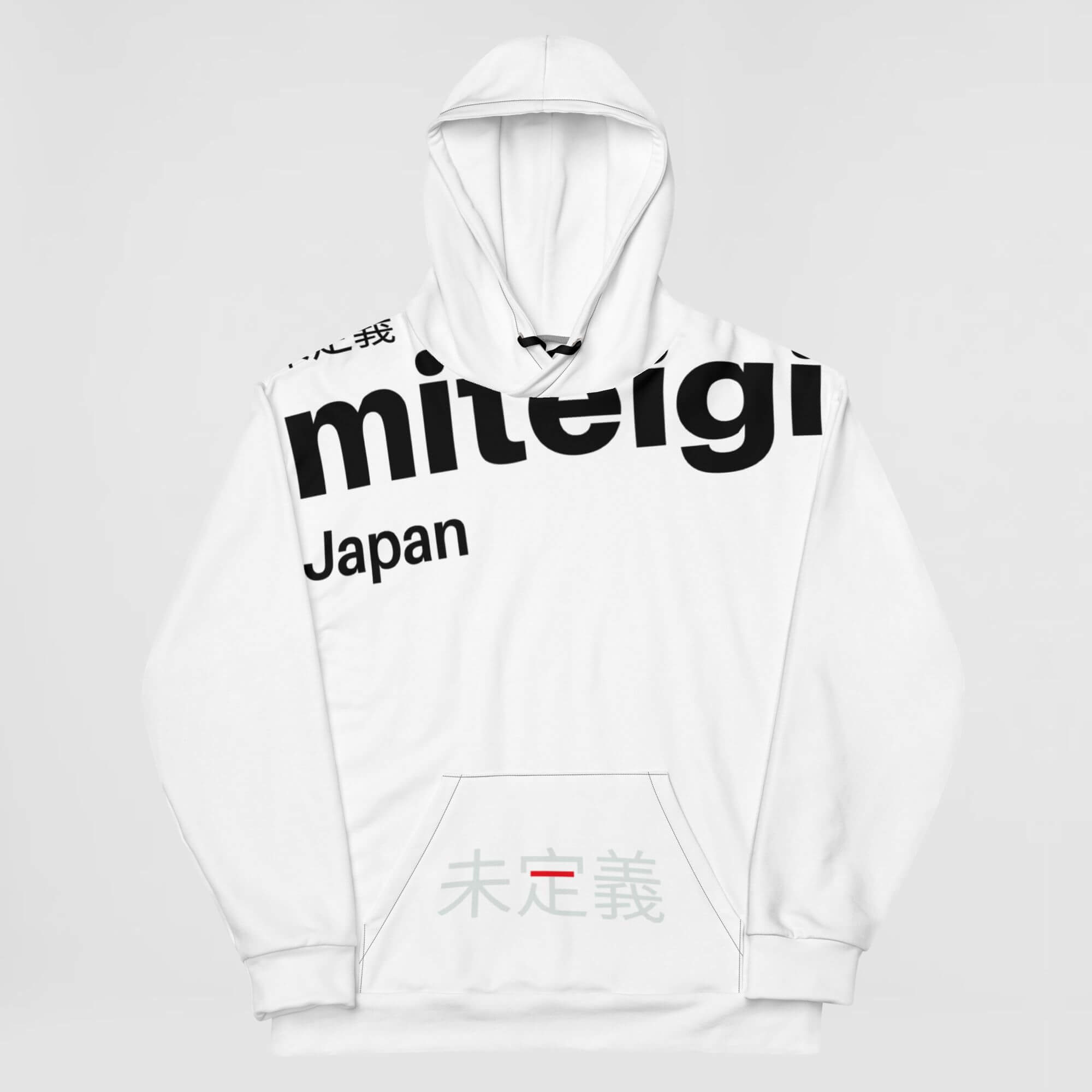 Y2k Hoodie miteigi Logo    Genderful Women’s Men’s gen z a generation youth hooded Undefined unisex anywear fitness sports sweatshirts for woman man in white with black platinum red design print Mens womens Petite-, tall-, plus- size Activewear